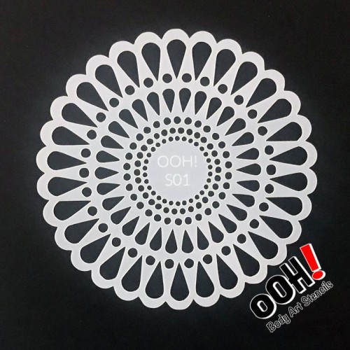 Ooh Body Art Stencil Sphere Doily (Doily Sphere SO1)